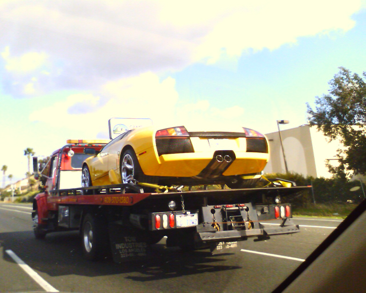 Lamborghini on a Truck