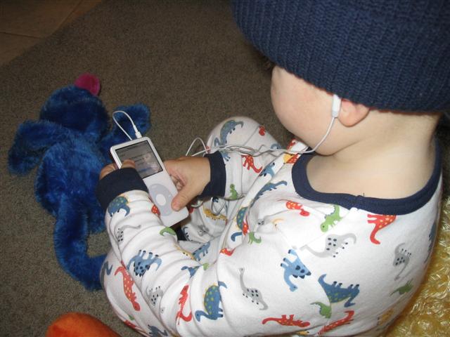 Isaac on the iPod 1